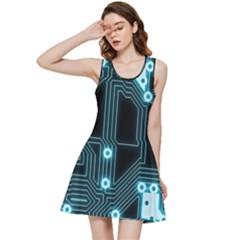 A Completely Seamless Background Design Circuitry Inside Out Racerback Dress by Amaryn4rt