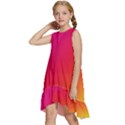 Rainbow Colors Kids  Frill Swing Dress View2