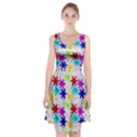 Snowflake Pattern Repeated Racerback Midi Dress View1