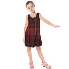 Black And Red Backgrounds Kids  Sleeveless Dress by Amaryn4rt