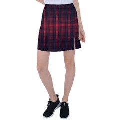 Black And Red Backgrounds Tennis Skirt by Amaryn4rt