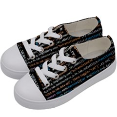 Close Up Code Coding Computer Kids  Low Top Canvas Sneakers by Amaryn4rt