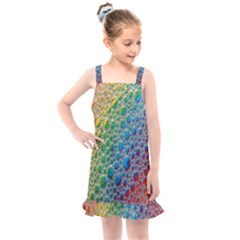 Bubbles Rainbow Colourful Colors Kids  Overall Dress by Amaryn4rt