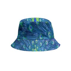 Amazing Peacock Inside Out Bucket Hat (kids) by Simbadda