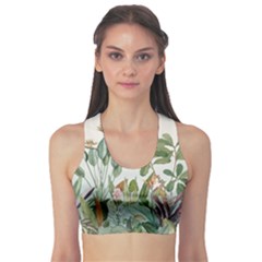 Tropical Jungle Plants Sports Bra by Ravend