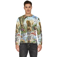 Beautiful Jungle Animals Men s Fleece Sweatshirt by Ravend