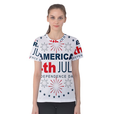 Independence Day Usa Women s Cotton Tee by Ravend