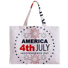 Independence Day Usa Zipper Mini Tote Bag by Ravend