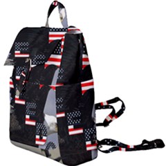 Freedom Patriotic American Usa Buckle Everyday Backpack by Ravend