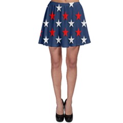 Patriotic Colors America Usa Red Skater Skirt by Celenk