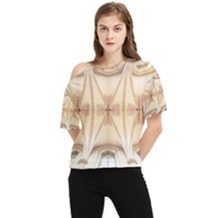 Wells Cathedral Well Cathedral One Shoulder Cut Out Tee by Celenk