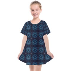 Floral Pattern Geometric Pattern Kids  Smock Dress by Vaneshop