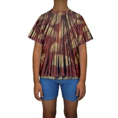 Acrylic Abstract Art Design  Kids  Short Sleeve Swimwear by Rbudhiya