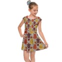 Sea Turtle Sea Life Pattern Kids  Cap Sleeve Dress View1