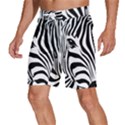 Animal Cute Pattern Art Zebra Men s Beach Shorts View2