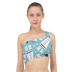 Cute-seamless-pattern-with-rocket-planets-stars Spliced Up Bikini Top  by uniart180623