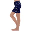 Seamless-pattern-with-cartoon-zodiac-constellations-starry-sky Kids  Lightweight Velour Capri Yoga Leggings View2