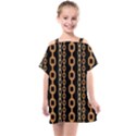 Gold-chain-jewelry-seamless-pattern Kids  One Piece Chiffon Dress View1