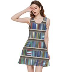 Bookshelf Inside Out Racerback Dress by uniart180623