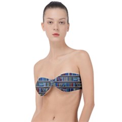 Bookshelf Classic Bandeau Bikini Top  by uniart180623