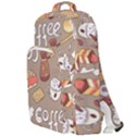 Vector-seamless-pattern-with-doodle-coffee-equipment Double Compartment Backpack View1