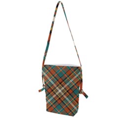 Tartan-scotland-seamless-plaid-pattern-vector-retro-background-fabric-vintage-check-color-square-geo Folding Shoulder Bag by uniart180623