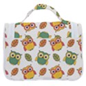 Background-with-owls-leaves-pattern Satchel Handbag View3