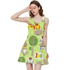 Funny-animals-cartoon Inside Out Racerback Dress by uniart180623