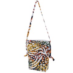 Abstract-geometric-seamless-pattern-with-animal-print Folding Shoulder Bag by uniart180623