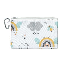 Art Pattern Design Wallpaper Background Print Canvas Cosmetic Bag (medium) by uniart180623