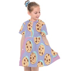 Cookies Chocolate Chips Chocolate Cookies Sweets Kids  Sailor Dress by uniart180623