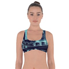 Buildings City Urban Destruction Background Got No Strings Sports Bra by uniart180623