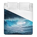 Thunderstorm Storm Tsunami Waves Ocean Sea Duvet Cover (Full/ Double Size) View1