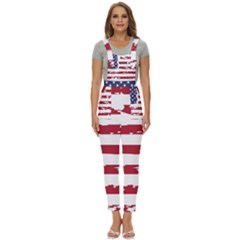 Flag Usa Unite Stated America Women s Pinafore Overalls Jumpsuit by uniart180623