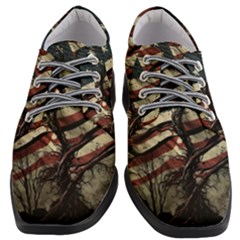 Flag Usa American Flag Women Heeled Oxford Shoes by uniart180623