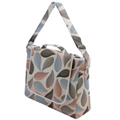 Leaves Pastel Background Nature Box Up Messenger Bag by Ravend