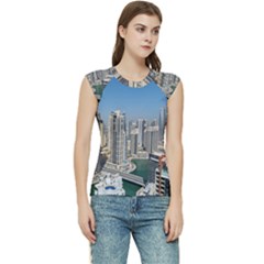 Building Sea Architecture Marina Women s Raglan Cap Sleeve Tee by Ravend