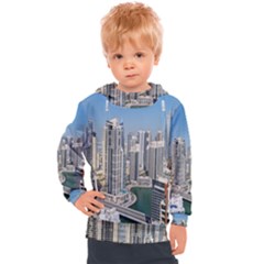 Building Sea Architecture Marina Kids  Hooded Pullover by Ravend