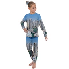 Building Sea Architecture Marina Kids  Long Sleeve Set  by Ravend