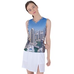 Building Sea Architecture Marina Women s Sleeveless Sports Top by Ravend