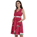 Minimalist Summer Watermelon Wallpaper Sleeveless Dress With Pocket View2