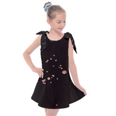 Abstract Rose Gold Glitter Background Kids  Tie Up Tunic Dress by artworkshop