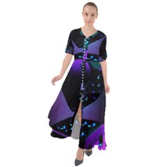 3d Ludo Game,gambling Waist Tie Boho Maxi Dress by Bangk1t