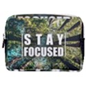 Stay Focused Focus Success Inspiration Motivational Make Up Pouch (Medium) View1