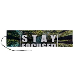 Stay Focused Focus Success Inspiration Motivational Roll Up Canvas Pencil Holder (l) by Bangk1t