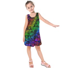 Pride Glass Kids  Sleeveless Dress by MRNStudios