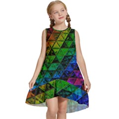 Pride Glass Kids  Frill Swing Dress by MRNStudios