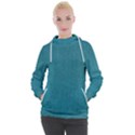 Blue digital Fabric Women s Hooded Pullover View1