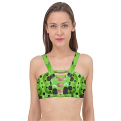 Abstract Geometric Modern Pattern Cage Up Bikini Top by dflcprintsclothing