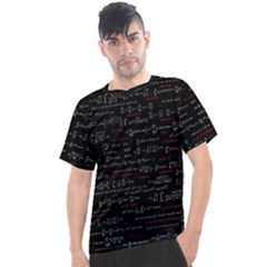 Black Background With Text Overlay Digital Art Mathematics Men s Sport Top by uniart180623